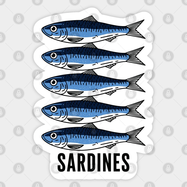 Sardine Squad Sticker by enrynz